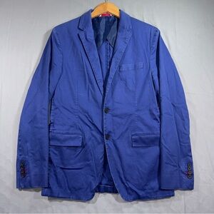 Brooks Brothers Red Fleece Blazer Mens 40 Blue Casual Sport Coat Unstructured